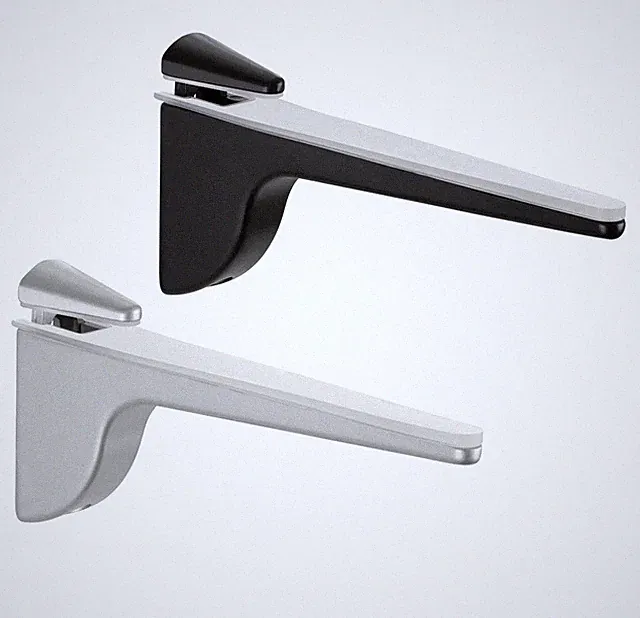 Konsole Glas Klemmträger Holzboden Wandhalter Tablar Holz 4-28 mm Regalhalter