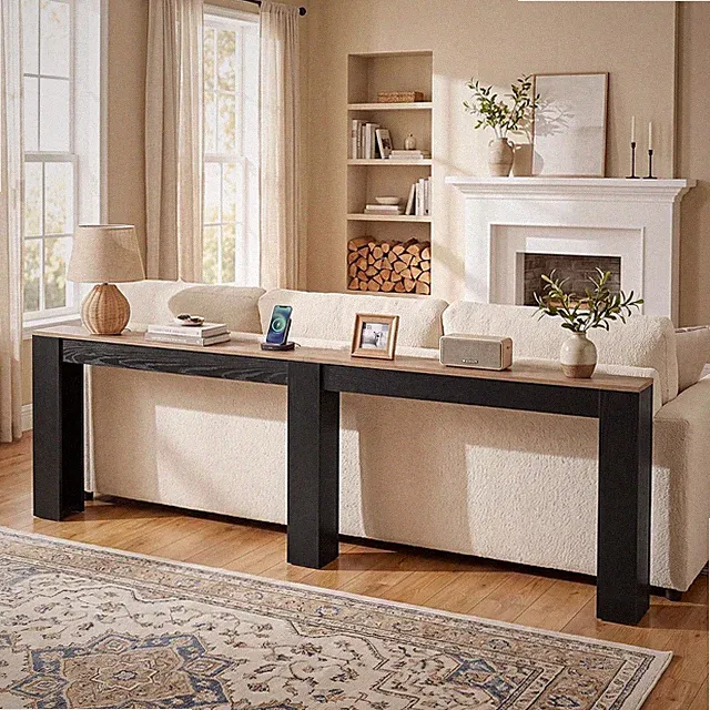 Konsolentisch 240 cm Für hinter dem Sofa, Flur & Wohnzimmer, Schmaler Sofatisch