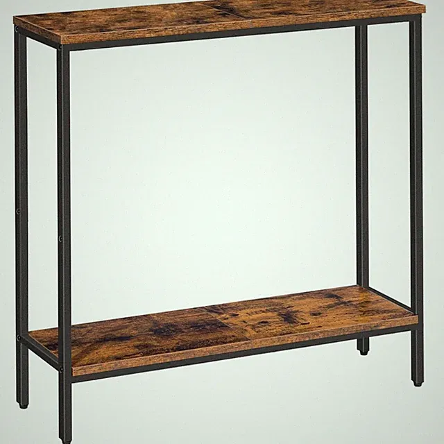 Konsolentisch Beistelltisch Couchtisch Ablagetisch Flurtisch Holz Metall dunk...