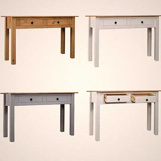 Konsolentisch Beistelltisch Sofatisch Tisch 110x40x72 cm Kiefernholz Panama