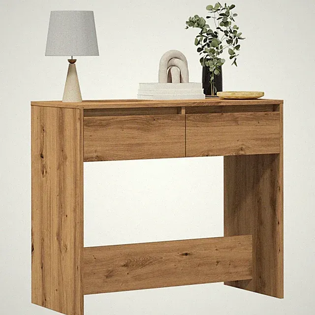 Konsolentisch Flurablage Artisan-Eiche 89x41x76,5 Cm Spanplatte