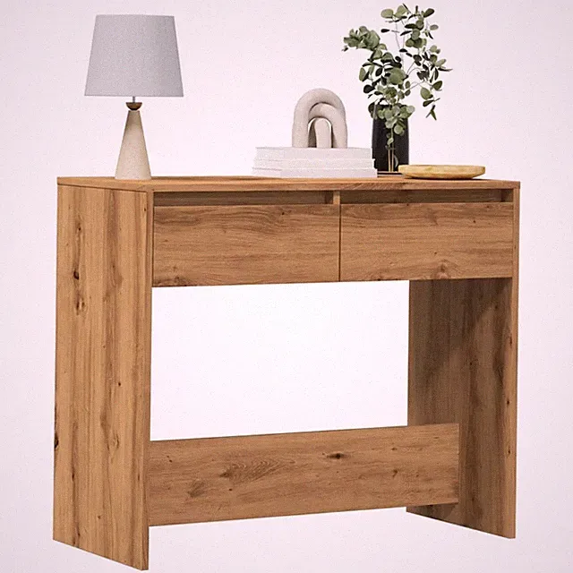 Konsolentisch Flurablage Artisan-Eiche 89x41x76,5 Cm Spanplatte