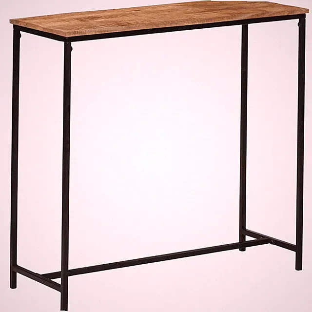 Konsolentisch Flurtisch Beistelltisch Sofatisch Massivholz Mango Eisen vidaXL
