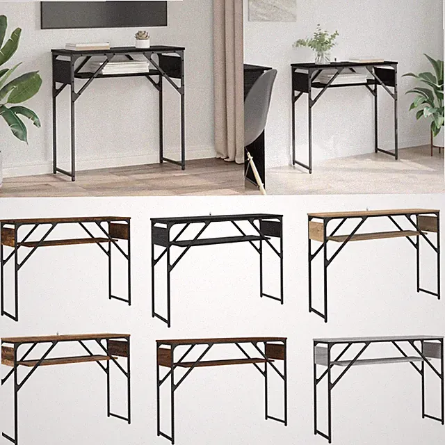 Konsolentisch mit Ablage Beistelltisch Sofatisch Flur Tisch Holzwerkstoff vidaXL