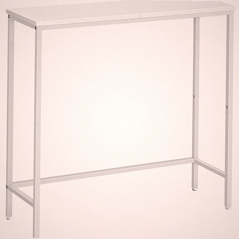 Konsolentisch schmal 75cm weiß Beistelltisch Flurtisch Sofatisch Möbel