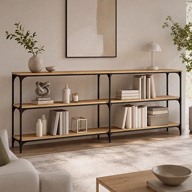 Konsolentisch Sonoma Eiche Wandtisch Flurtisch Beistelltisch Sofatisch Stauraum