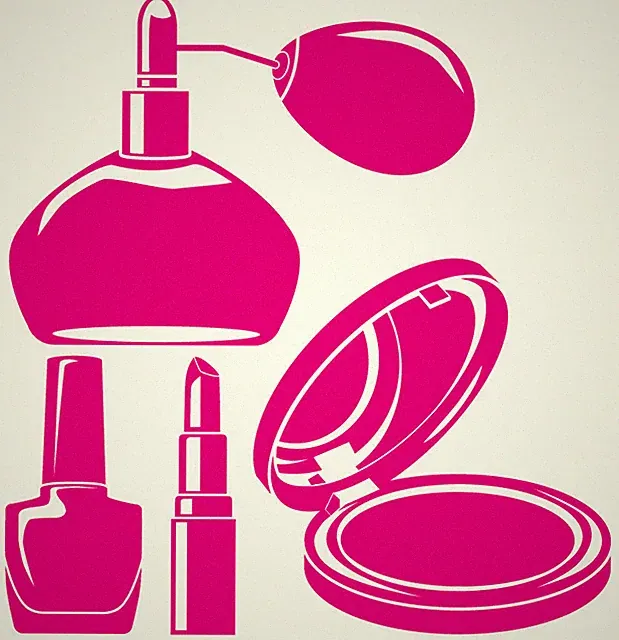 KOSMETIK AUFKLEBER Sticker Badezimmer Spiegel Fliesen Möbel Glas Auto Make-up