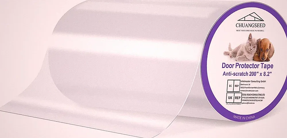 Kratzschutz Tape 5m x 21cm Transparent für Möbel Couch Tür Wand Katzen Hunde