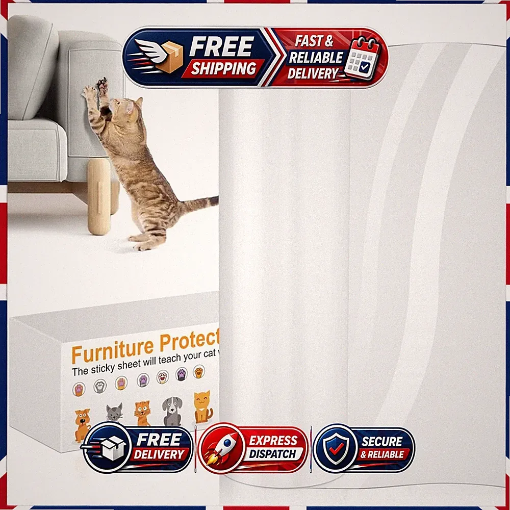 Kratzschutzfolie Katze Kratzschutz Sofa Möbel Transparent 30cm x 5m