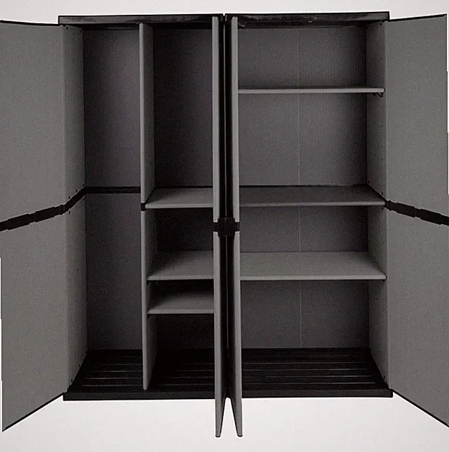 Kreher® XXL Mehrzweckschrank Set: Universalschrank + Spindschrank aus Kunststoff