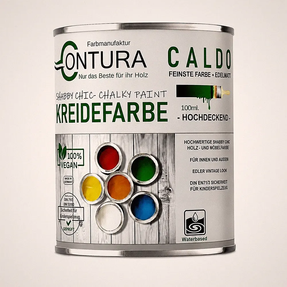 Kreidefarbe Contura Shabby Chic Möbellack Lack Möbel Farbe Holzlack Natur 100ml