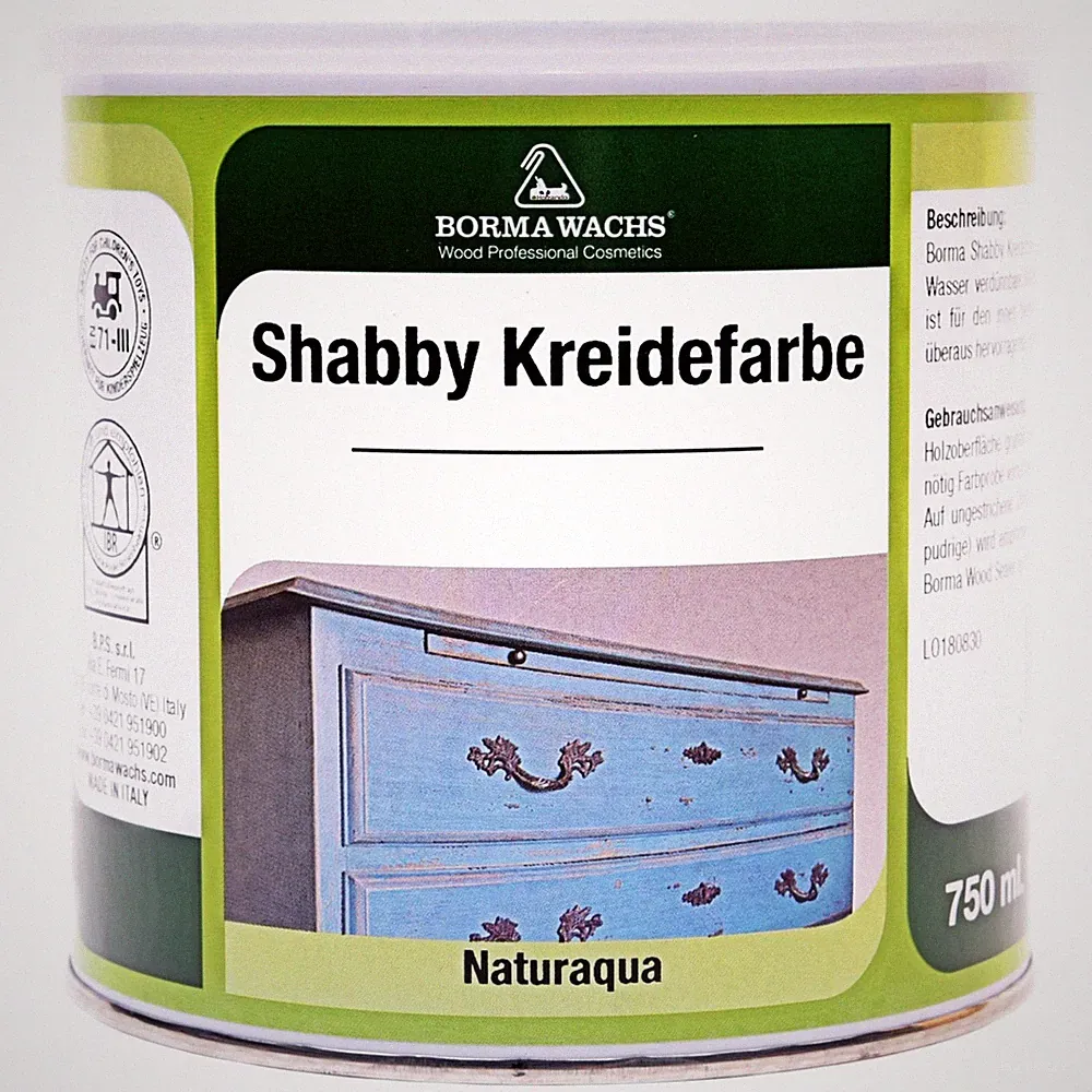 Kreidefarbe Shabby Chic Landhaus Vintage Möbelfarbe Naturfarbe Fein MATT 0,75 L