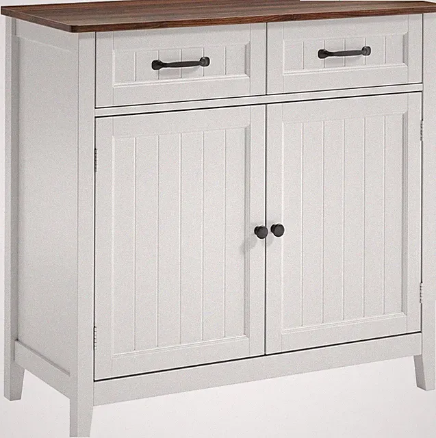 Küchen-Sideboard mit Schubladen und Türen, Holzwerkstoff, modernes Design