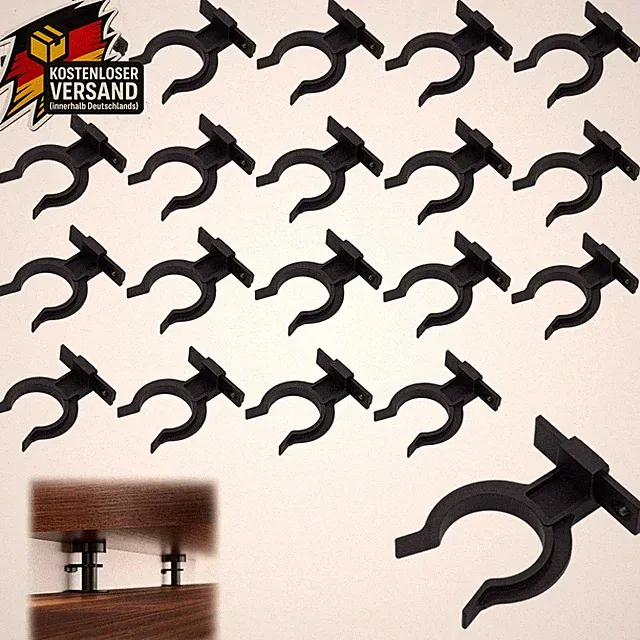 Küchen Sockelleisten Clips Set für 28-36mm Möbelfüße, stabile Befestigung