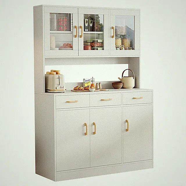 Küchenbuffet Buffet Küchenschrank Küchenregal Anrichte Holzbuffet Buffetschrank