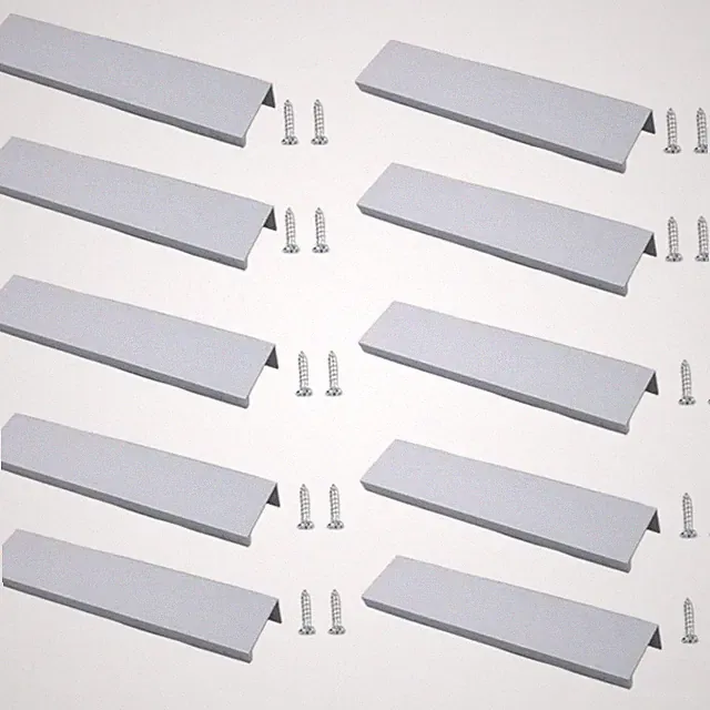 Küchengriffe Möbelgriffe Schubladengriffe Aluminium 96mm 10 Stück