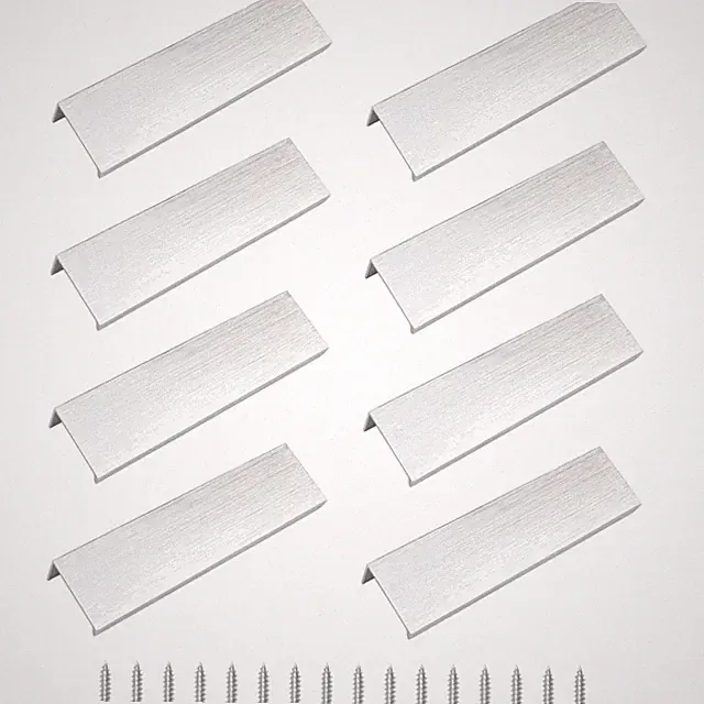 Küchengriffe Schubladengriffe Aluminium Silber modern 120 mm 8 Stück