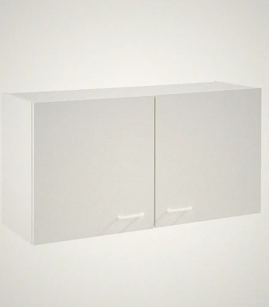 Küchenmöbel Hängeschrank Küche Wandschrank Küchenschrank Oberschrank Weiß 100 cm