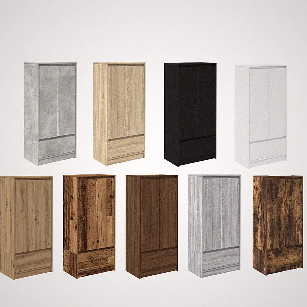 Küchenschrank Kommode Schrank Beistellschrank mit Schublade 55,5x34x119,5 cm