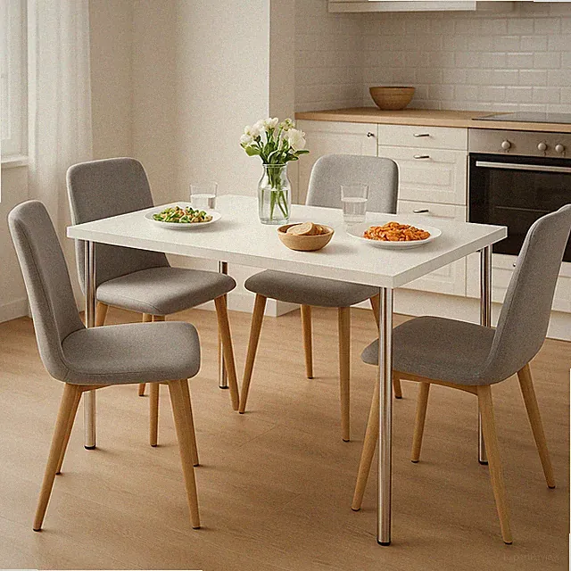 Küchentisch Esstisch 100-120x60-70 cm –pflegeleicht & stabil –ideal für Familien