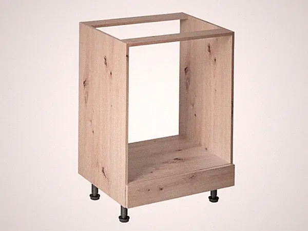 Küchenunterschrank Geräteunterschrank mit Sockelschublade Küchenschrank