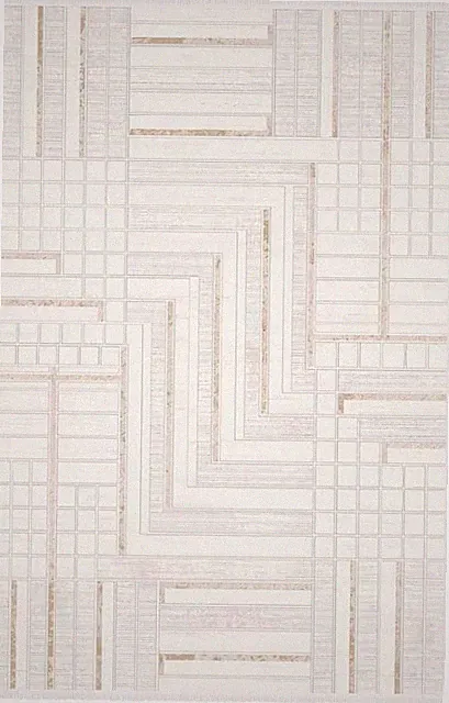 Kunstfaserteppich Kurzflor Bodenbelag Teppich Geometrische Muster Braun