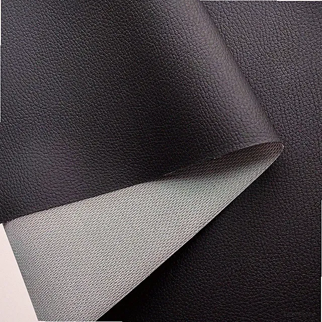 Kunstleder Meterware Lederimitat Nähen Reparatur Schwarz 40x160cm