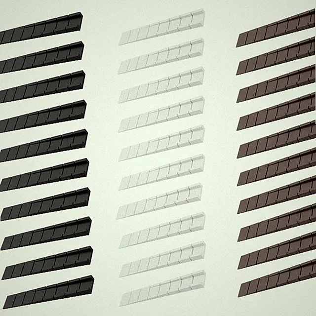 Kunststoffkeile Möbel Unterlegkeile Nivellierung 30 Stück Schwarz Weiß Braun