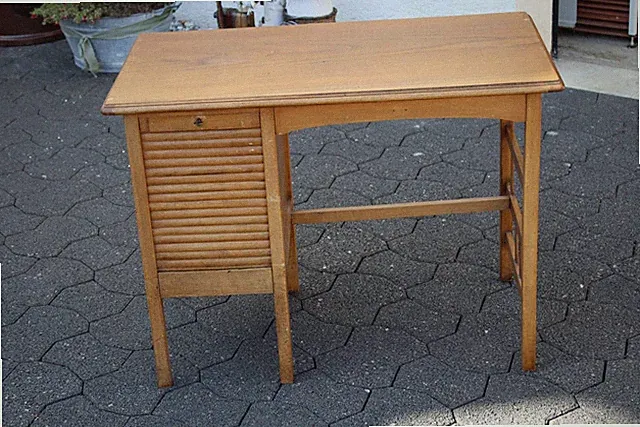 L/ Art Deco Rolladen Schreibtisch für Kinder - 95 x 50 x 68 cm. - ca. 13 Kg. /H