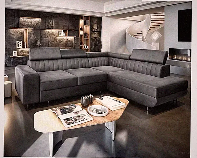 L-Form Sofa mit Schlaffunktion