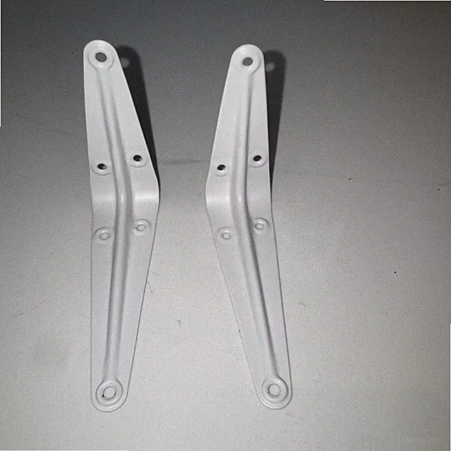 L-Winkel 100 x 75 traditionelle Regalträger aus Metall, weiß