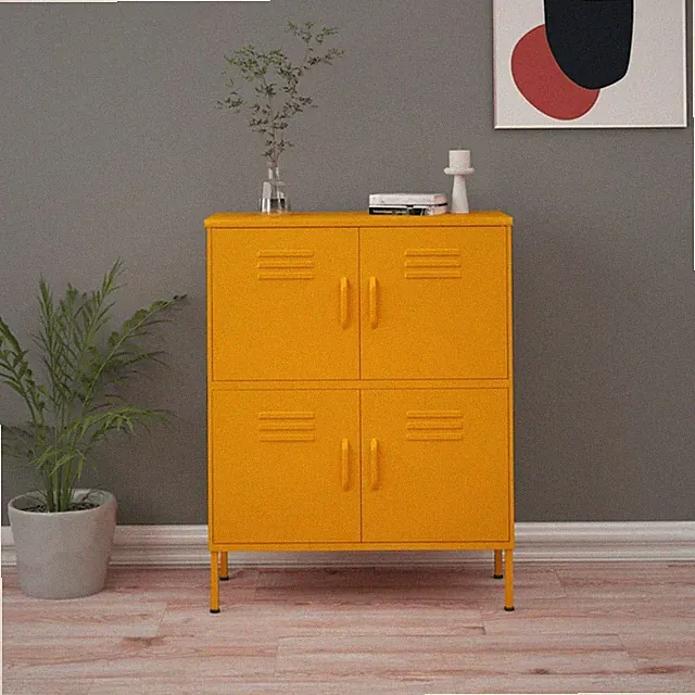 Lagerschrank 80x35x101,5cm Stahl Sideboard Kommode mehrere Auswahl DE