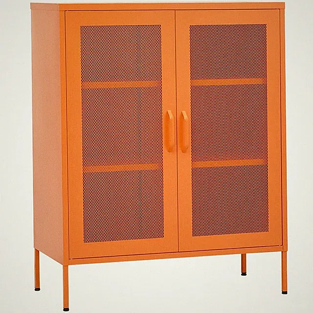 Lagerschrank Orange 80x35x101,5 cm Stahl