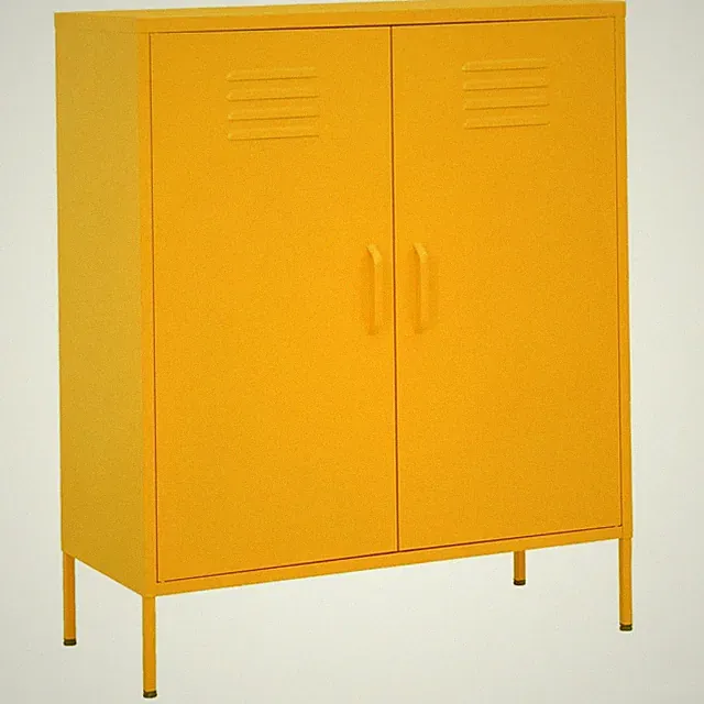 Lagerschrank Stahl Sideboard Aufbewahrungsschrank Vitrine Highboard Schrank