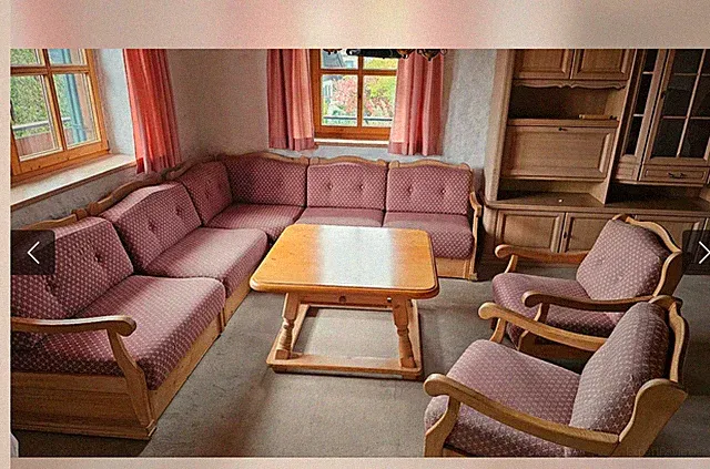 Landhaus Ecksofa +Tisch der Firma Gröbner Bayerische Qualität guter Zustand