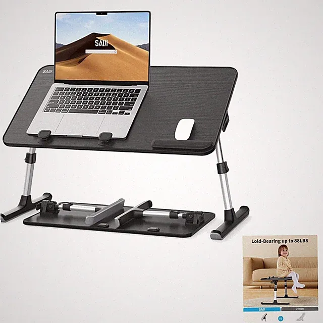 Laptop Tisch, Betttisch, höhenverstellbar, klappbar, Sofa, Couch, Boden, 17,...