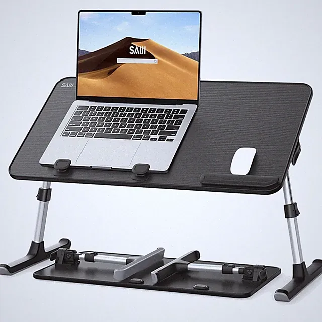 Laptop Tisch höhenverstellbar Klappbar Betttisch Couch Arbeit Lesen Schwarz