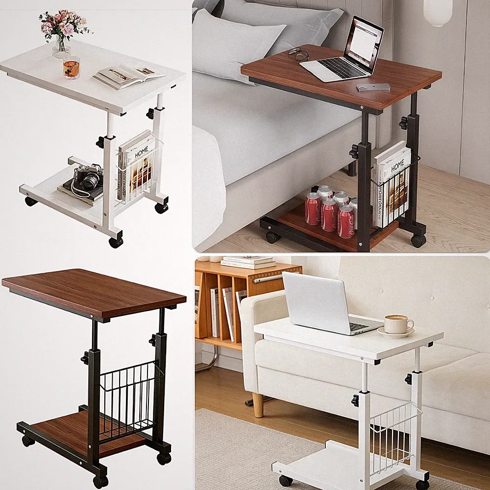 Laptoptisch Beistelltisch Sofatisch HöHenverstellbar Bett Kaffeetisch Couchtisch