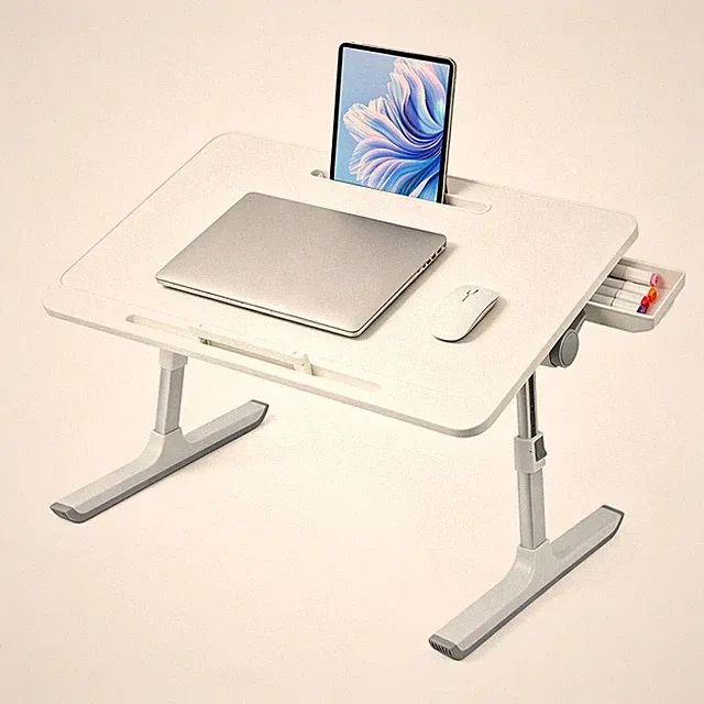 Laptoptisch Betttisch höhenverstellbar Notebooktisch Klappbarer Lapdesk für Bett