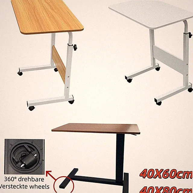 Laptoptisch Pflegetisch Notebooktisch Bürotisch Schreibtisch Beistelltisch