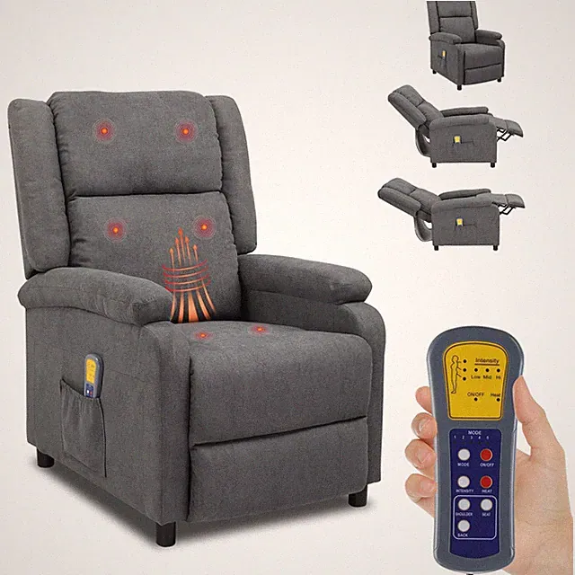 LEADZM Fernsehsessel Relaxsessel Ruhesessel, Elektrische Massage und Heizung,...