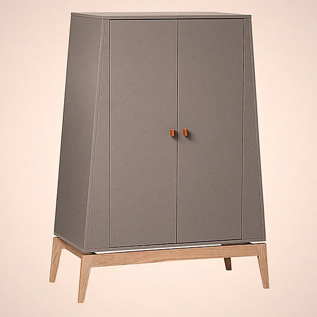 Leander Luna Kleiderschrank, klein grau/Eiche ABHOLPREIS PLZ 63834 NEU ORIGINAL