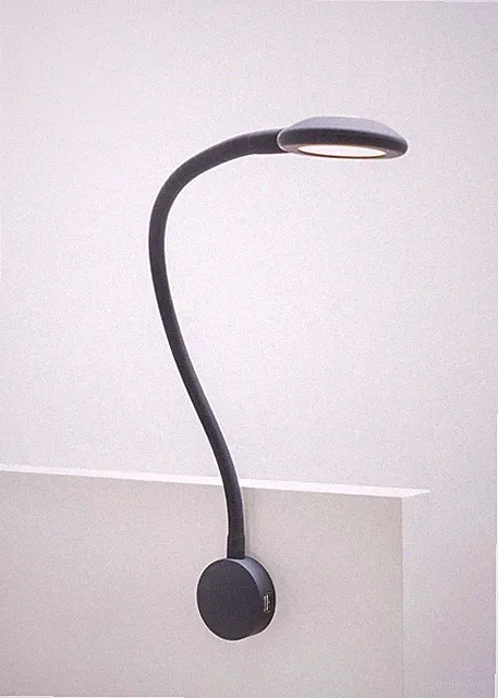 LED Bettleuchte + USB Ladeg. TOUCH weiß schwarz Leseleuchte Leselicht Ladegerät