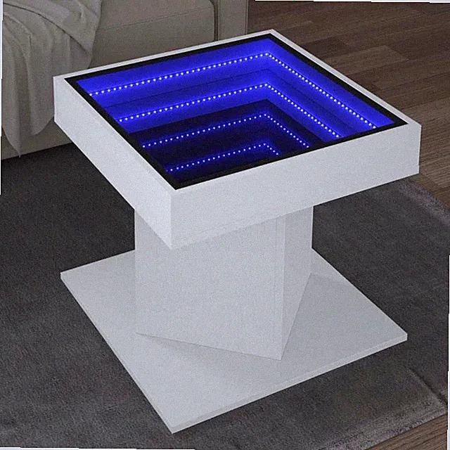 LED Couchtisch Beistelltisch Wohnzimmertisch Kaffeetisch Holzwerkstoff vidaXL
