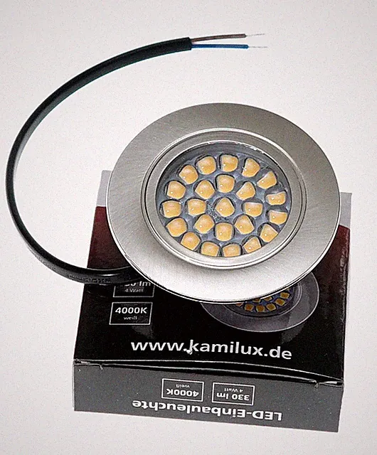 LED Möbeleinbauleuchten 220V_4W_ IP44_flach_dimmbar_Bohrloch_56 bis 60 mm_Spots.