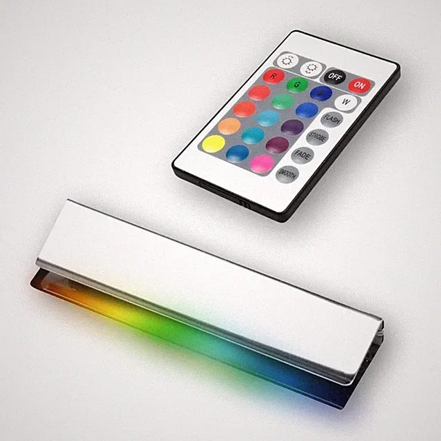 LED RGB Glaskantenbeleuchtung Glasbodenbeleuchtung Vitrinenbeleuchtung Clip Glas
