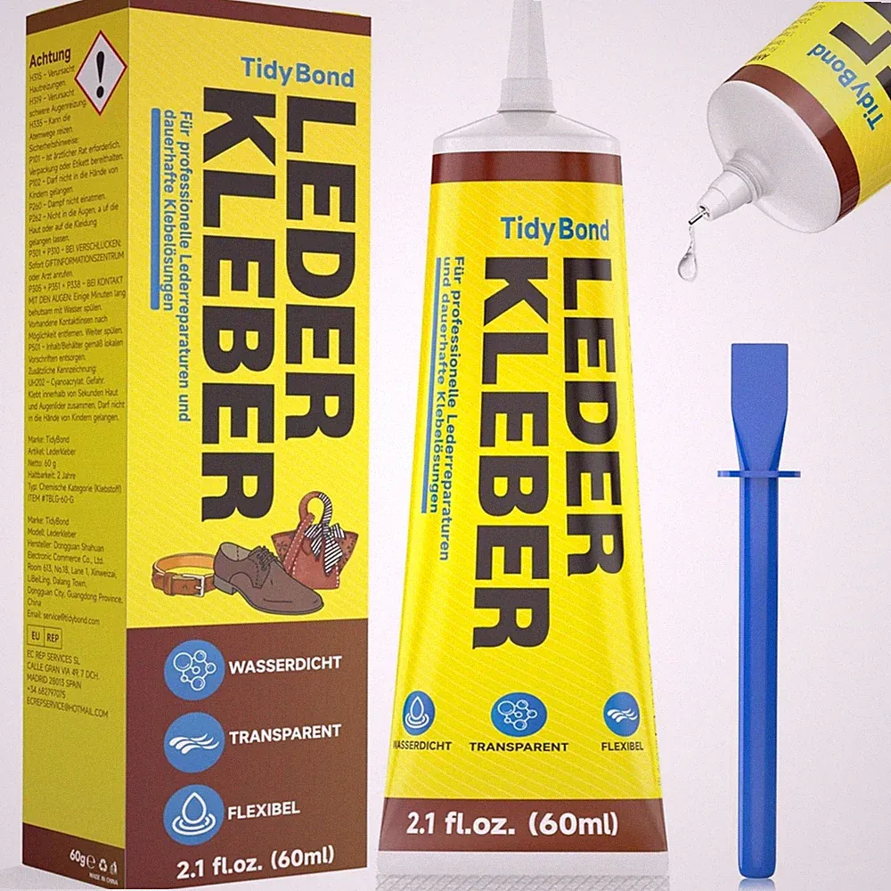 Lederkleber stark, elastisch, , transparent, für Schuhe Möbel Kleidung