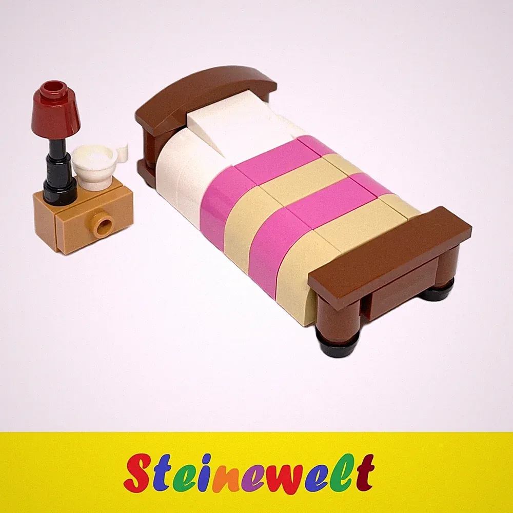Lego Bett ● Rosa ● Schlafzimmer ● Möbel ● Neu