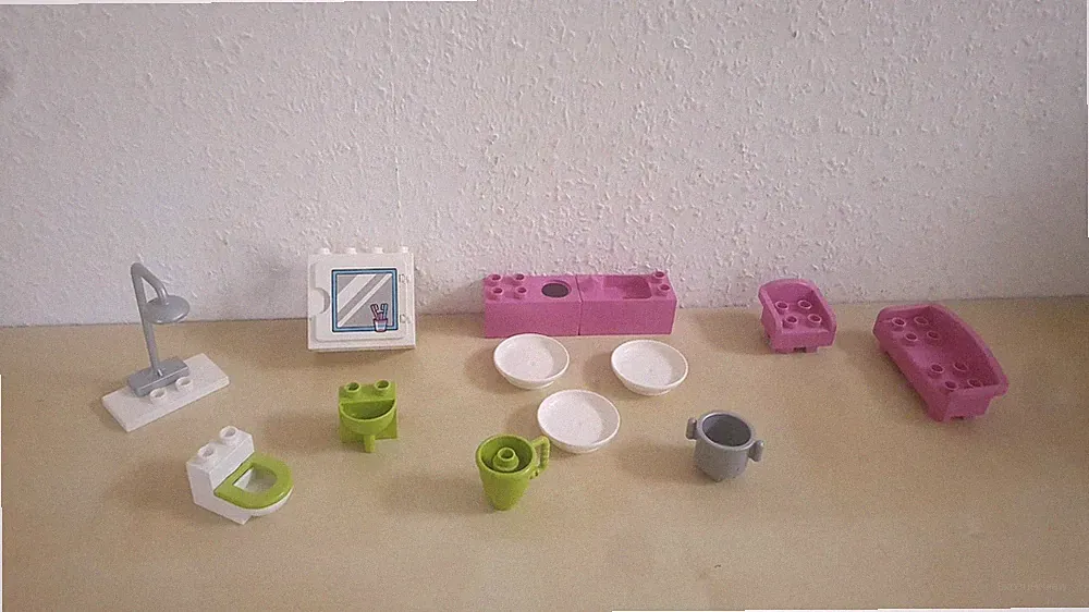 Lego Duplo | Möbel Set | Küche Badezimmer Einrichtung Wohnhaus Sofa Couch Sessel