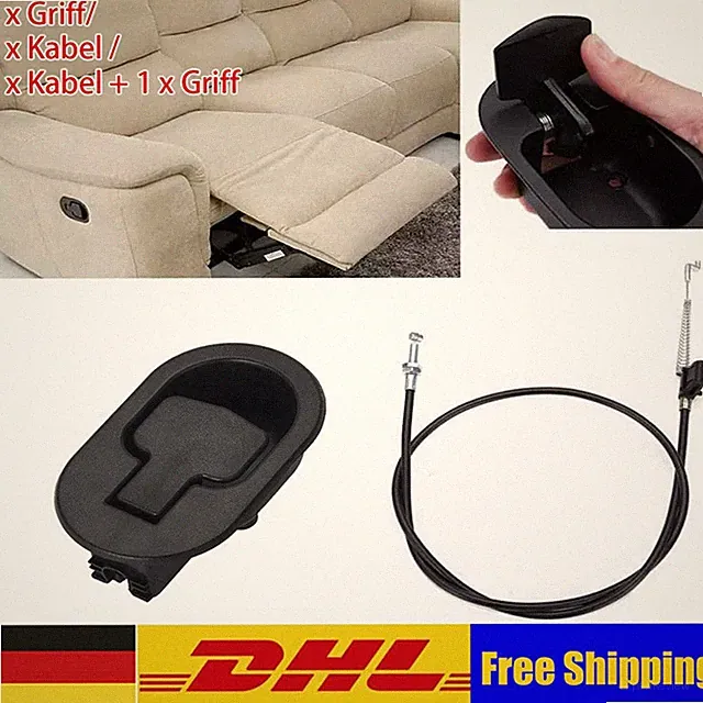 Lehnstuhl Ersatzteile Griff mit Kabel Sessel Sofa Couch Release Metall Zug DEU
